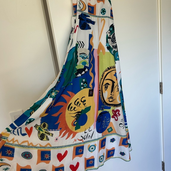 Colorful Abstract Maxi Dress - Picture 3 of 9